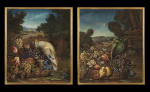 Pendant di natura morta Roma '700 VENDUTO